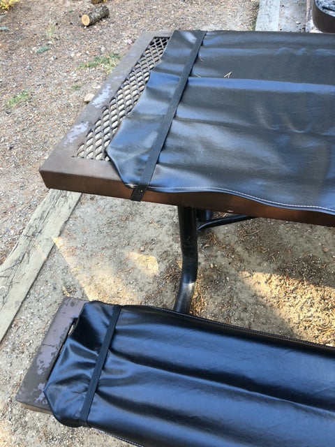 Using Band Joes Silicone Bands on Picnic Tables/Camping Kit