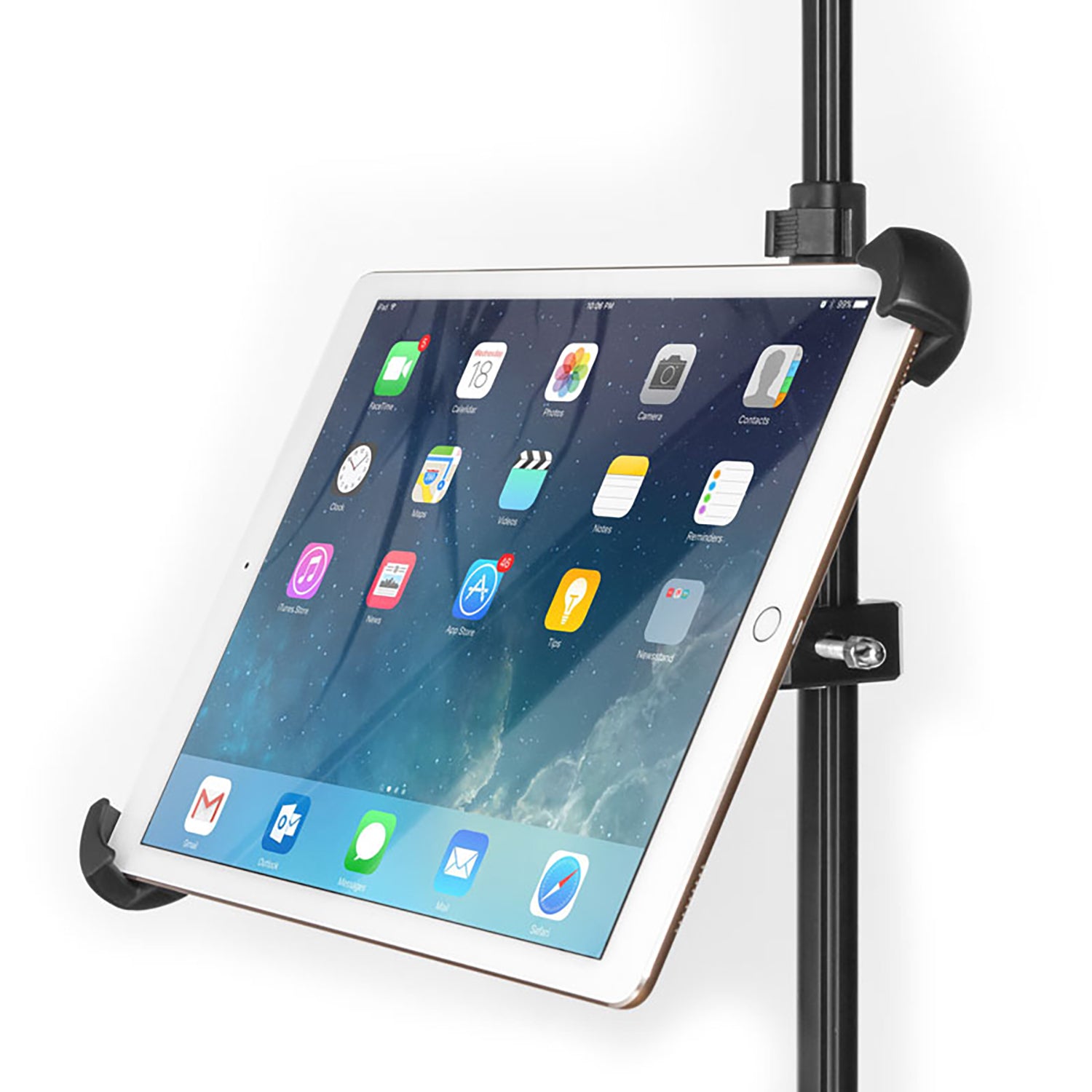 Grifiti Nootle Heavy Duty Bar Metal Clamp + Universal Large Tablet and iPad Mount - Grifiti