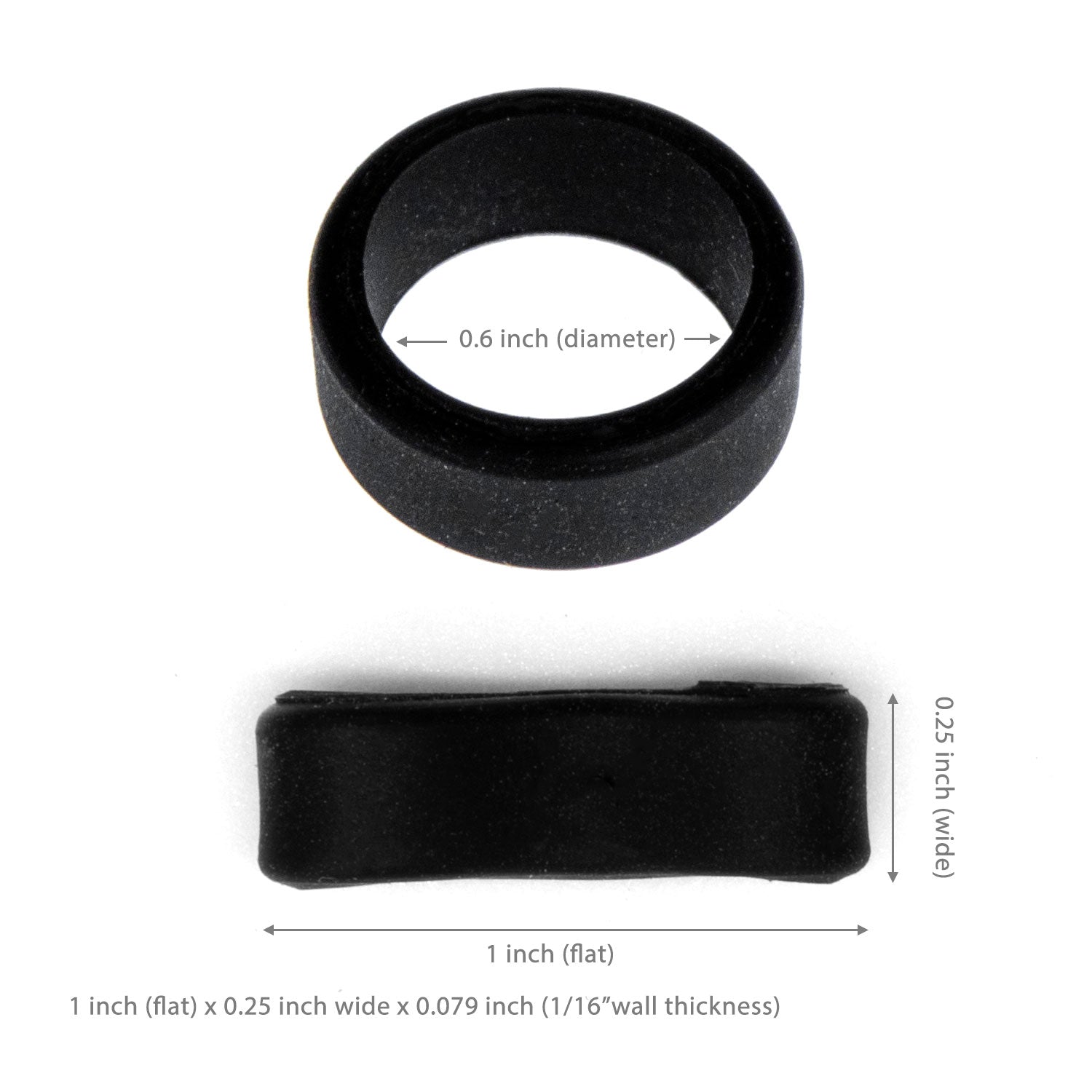 Anti-slip rubber band 25 mm, black